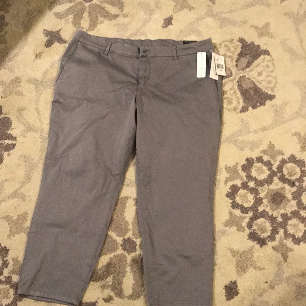 NWT Gray ankle trousers